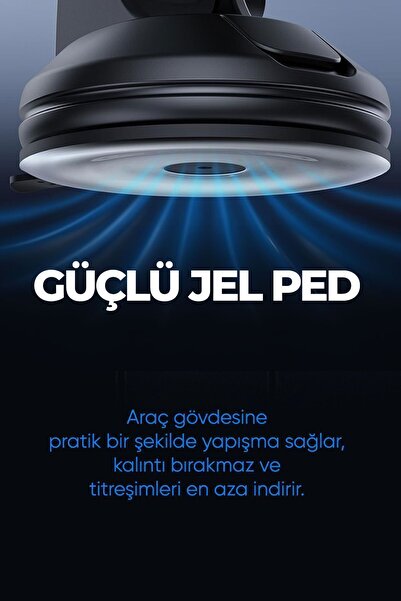 woyax Active 360 Vantuzlu Araç Içi Telefon Tutucu - Vakumlu Akrobat Araba Telefon Tutacağı