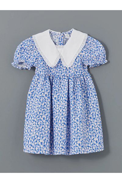 LC Waikiki Rochie pentru fete LCW Kids, roșie, florală, amestecată de in