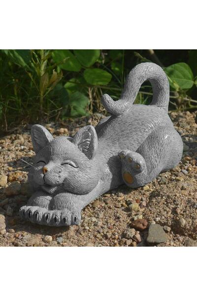 SUME Dekoratif Sevimli Mutlu Kedi Biblo Kedi Heykeli Ev Dekoru