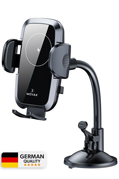 woyax Kablosuz Şarjlı Vantuzlu Araç Içi Telefon Tutucu 15w -vakumlu Akrobat A...