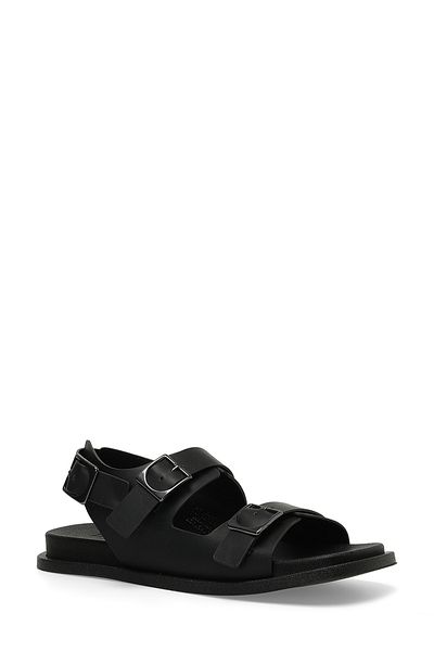 İnci INCI DANIEL 4FX Schwarze flache Damensandalen