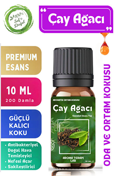 Aroma Terapi Lab Çay Ağacı - Esansiyel Uçucu Yağ - Aromatik Oda ve Ortam Koku...