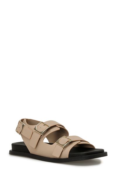 İnci INCI DANIEL 4FX – Cremefarbene flache Damensandalen