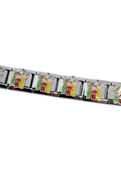 RoseCo00 Steel Italian Charm Bracelet - Teletabler