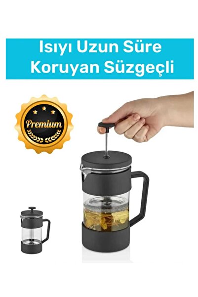 Demirhan Group French Press Bitki Çayı Demleme Bardağı 420ml