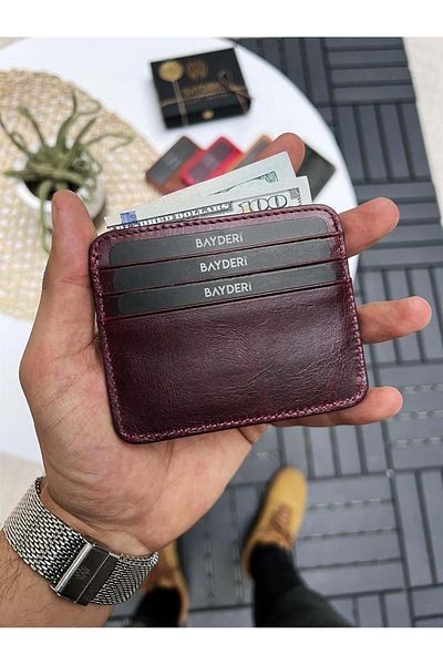 La La'Graccio Paris Catsby 1040 Genuine Leather Card Holder - Bayderi