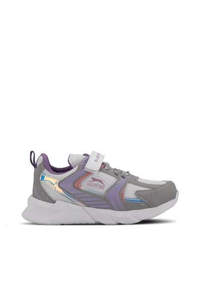 Slazenger Kendall Unisex Kids Sneaker Shoes Gray / Fuchsia