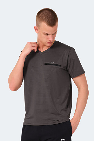 Slazenger Ανδρικό T-Shirt Kallias Σκούρο Γκρι