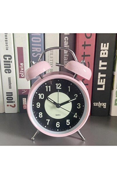 SUME Fosforlu Ve Işıklı Çalar Saat Ev Ofis Aksesuar Nostaljik Masa Saati