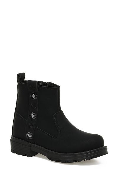 SEVENTEEN LOUIS.F 3PR Black Girls Biker Boots