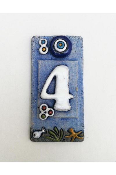 SUME Special Design Ceramic 4 Door Number Door Accessory