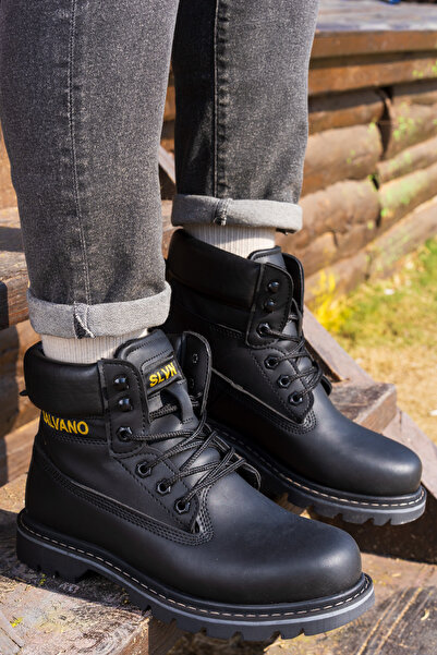 Salvano Чоловічі робочі черевики Hansel 3pr Black