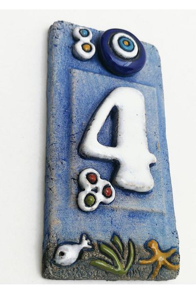 SUME Special Design Ceramic 4 Door Number Door Accessory