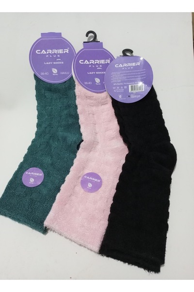 RBS SOCKS Women's Slipper Towel Bamboo Thick Socks 3 Pack