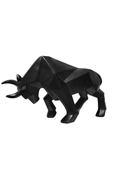 SUME Dekoratif Modern Büyük Boy Kübik Boğa Biblo Heykel Ev Ofis Dekor Ev Akse...