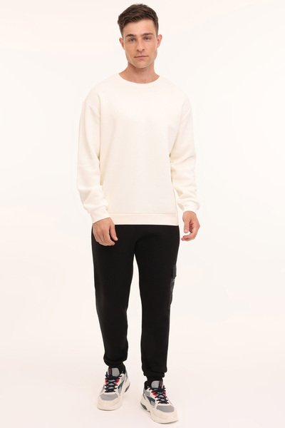 Kinetix MB SN390 C SW 4PR Ekru Erkek Sweatshirt