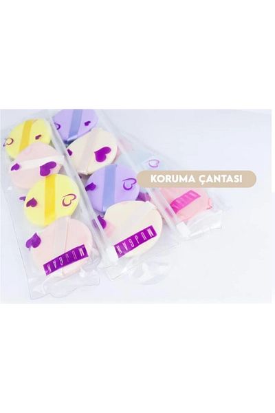 MUJGAN 5-Piece Makeup Powder Sponge with Handle
