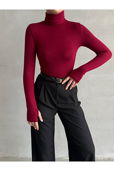 BEJNA Bluză moale cu guler rotit pentru femei