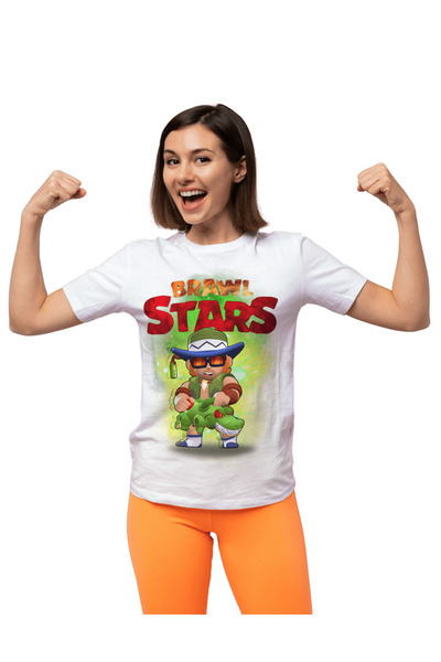 ALPŞAN TİCARET BRAWL STARS Tişört. Buster crocodile  T-shirt. BRAWL STARS' t-shirt . Erkek T-shirt. KADIN Tişört.