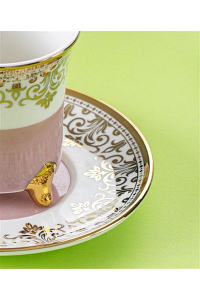 ACAR Ornette 6-Person Porcelain Turkish Coffee Cup Set