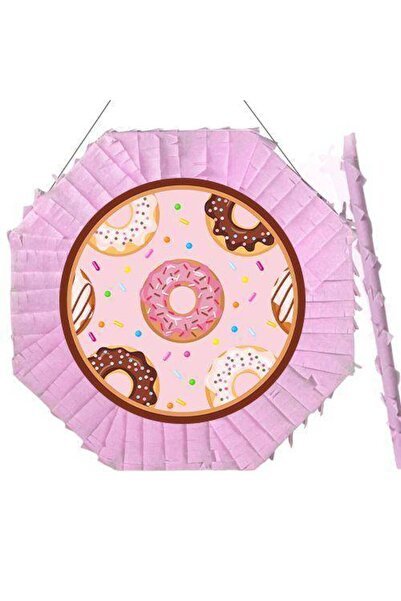 Parti Dükkanım Donut Temalı Pinyata 42 cm + Sopası