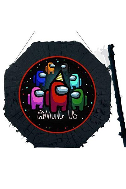 Parti Dükkanım Among Us Pinyata Siyah 42 Cm Sopası
