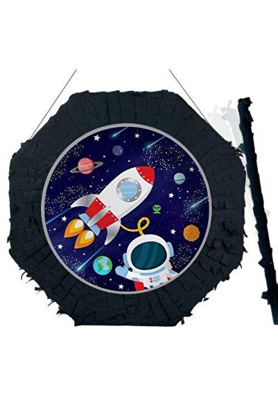 Parti Dükkanım Uzay Pinyata 42 Cm + Sopası