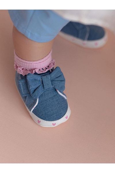 LC Waikiki Steps Indigo Baby Girl Walking Pre-Walking Home Shoes