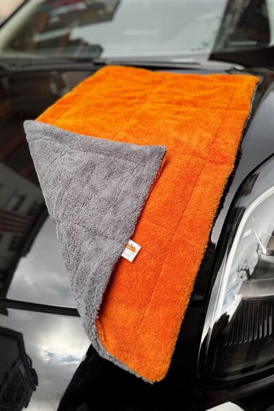 Fine Clean Premium 50x80 Çift Taraflı Kenarsız 740 Gsm Kalın Oto Yıkama Kurulama Araba Temizlik Bezi Mikrofiber