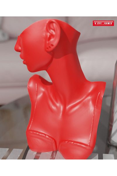 a life in games 21cm Decorative Jewelry & Ring Organizer - Mannequin Display Stand, Stylish Makeup Jewel Necklace Design Exhibition