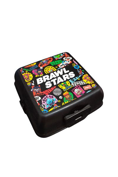 BRAWL STARS Licensed Two Layers Four Compartments Nutrition/Food Container