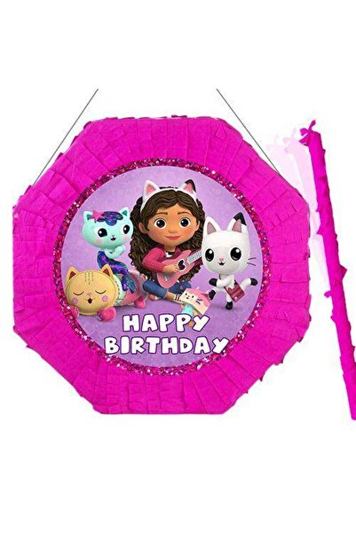 Parti Dükkanım Gabby'nin Hayal Evi Pinyata 42 Cm Sopası