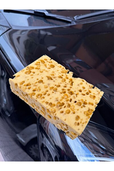 Fine Clean ( 2 Adet ) Doğal Delikli Oto Yıkama Süngeri , Araba Köpürtme Sünge...