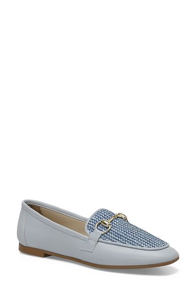 Butigo 24S-029 4FX - Niebieskie damskie buty typu loafer