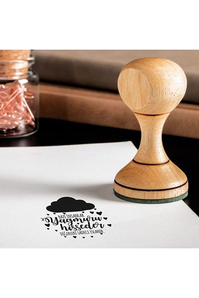 STOREMAX Jvnnshop Quotes Wooden Seal Set - Wooden Book Seal - Notebook Stamp 646268