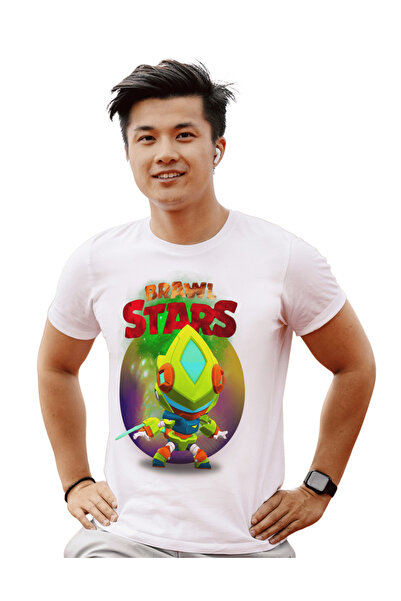 ALPŞAN TİCARET BRAWL STARS Tişört. Leon Mecha T-shirt. BRAWL STARS' t-shirt . Erkek T-shirt. KADIN Tişört.