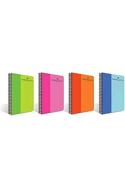 STOREMAX Caiet spiralat bicolor MU-ARTSHOP, A4, 80 coli, hârtie 70 g, linie, copertă durabilă din PP, Asor