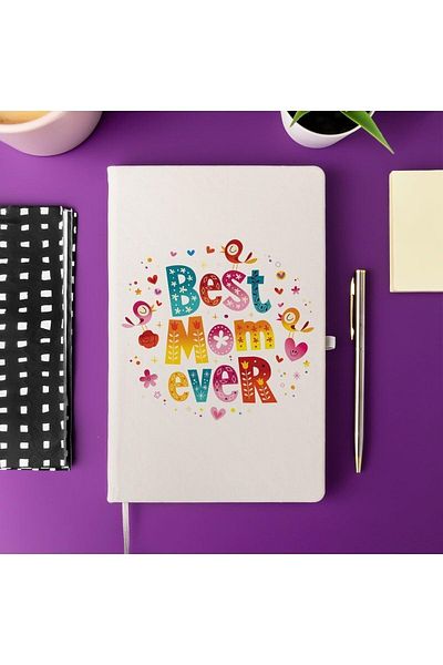 STOREMAX Sellbuystore Gift for Mom Best Mom Ever Motto 13 cm X 21 cm 100 Sheets Notepad 1053513