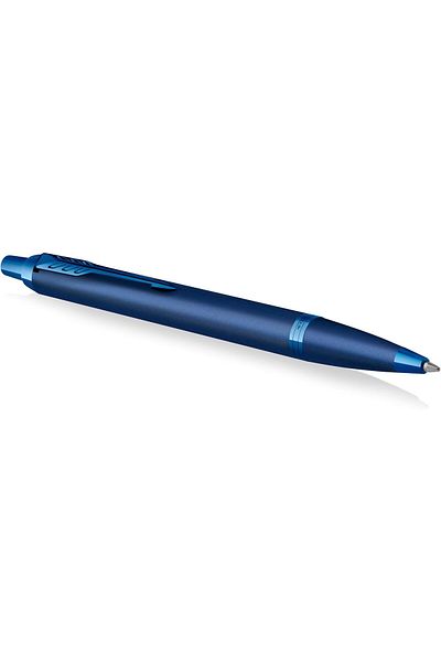 STOREMAX Sellbuystore Im Monochrome Ballpoint Pen, Blue Ink, Blue Coating and Ornaments, Medium Point, Hed