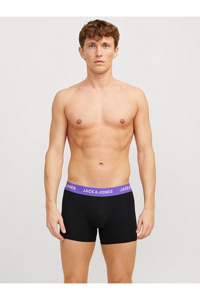 Jack & Jones Jack Jones Jacaxel Solid Trunks 3 Pack Sn Ανδρικό Μαύρο Boxer 12268482-02