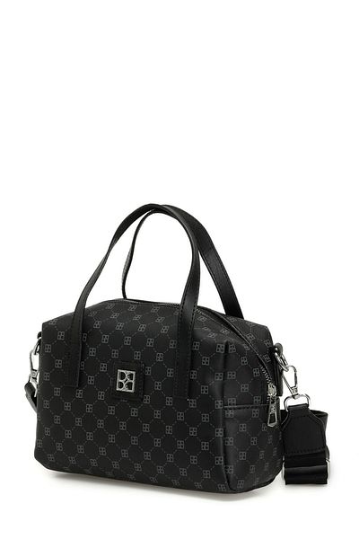 Butigo MNG MINI ROLL EL 3PR - Schwarze Damenhandtasche