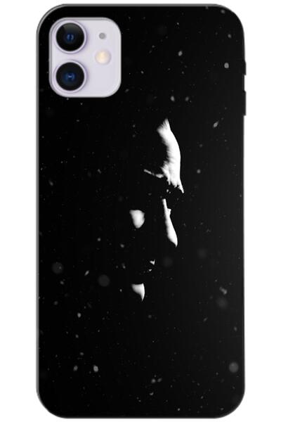 Zebana Apple iPhone 11 Uyumlu Kılıf Atatürk Silüeti Silikon Kılıf (Baskılı)