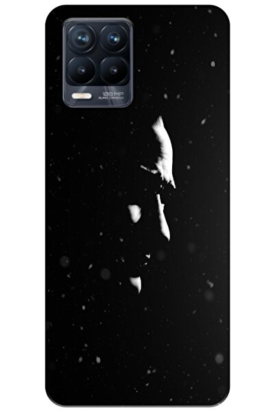 Zebana حافظة متوافقة مع Realme 8 مصنوعة من السيليكون بصورة ظلية أتاتورك (مطبوعة)