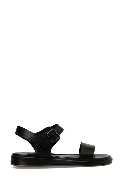 İnci INCI MELLY 4FX Schwarze flache Damensandalen