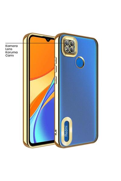 Zebana حافظة متوافقة مع هاتف Xiaomi Redmi 10A من السيليكون اللامع باللون الذهبي