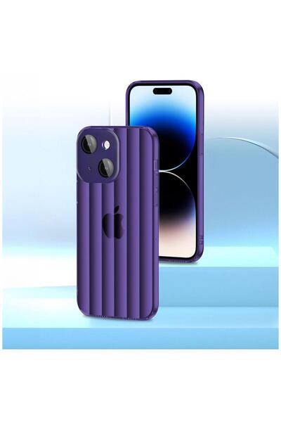 Zebana Apple iPhone 14 Uyumlu Kılıf Zebana Bumper Silikon Kılıf (Kamera Lens ...