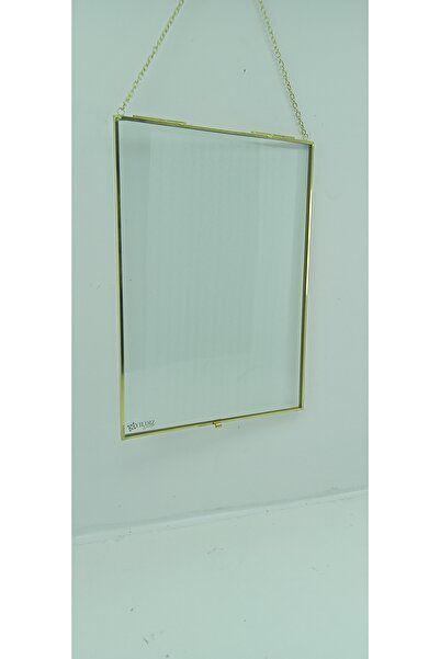 YıldızDesign 25 x 35 Gold Fotoğraf Çerçevesi Duvar İçin Cam Fotoğraf Resim Çerçevesi Dekor