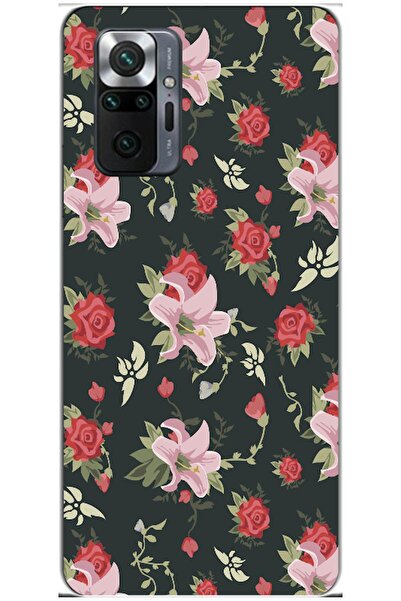 Zebana Xiaomi Redmi Note 10 Pro Max Compatible Case Spring Flowers Printed Si...