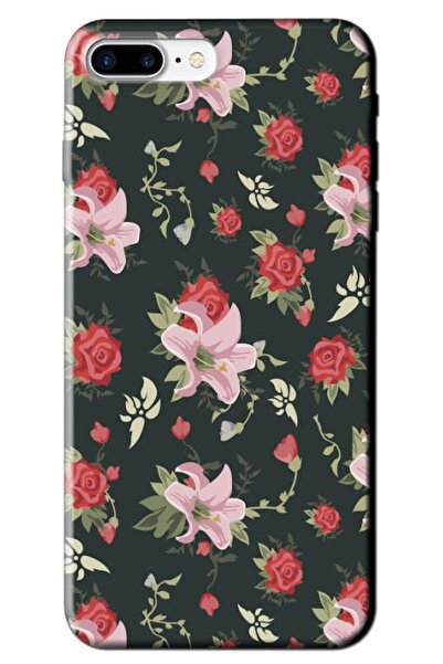 Zebana Apple iPhone 8 Plus Compatible Case Spring Flowers 1 Silicone Case (Pr...