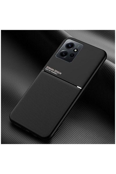 Zebana حافظة متوافقة مع هاتف Xiaomi Redmi Note 12 بتصميم من السيليكون باللون الأسود